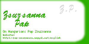 zsuzsanna pap business card
